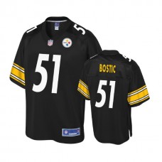 Pittsburgh Steelers #51 Jon Bostic Balck Player Pro Line Jersey