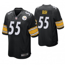 Pittsburgh Steelers #55 Devin Bush 2019 NFL Draft Black Game Jersey