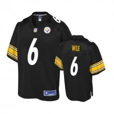Pittsburgh Steelers #6 Matt Wile Balck Player Pro Line Jersey