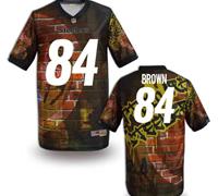 Pittsburgh Steelers #84 BROWN Men's Stitched NFL Elite Fanatical Version Jersey (4)