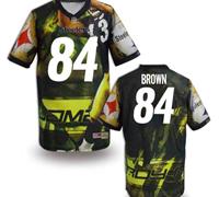 Pittsburgh Steelers #84 BROWN Men's Stitched NFL Elite Fanatical Version Jersey (6)