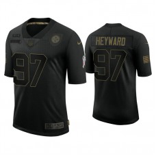 Pittsburgh Steelers #97 Cameron Heyward Black 2020 Salute to Service Limited Jersey