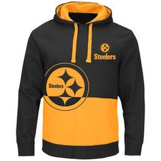 Pittsburgh Steelers Black All Stitched Hooded Sweatshirt