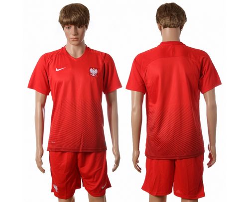 Poland Blank Away Soccer Country Jersey