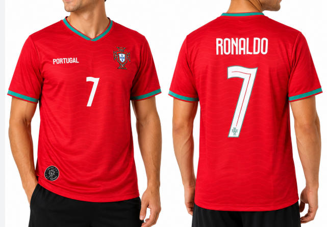Portugal Cristiano Ronaldo #7 World Cup Home Soccer Jersey