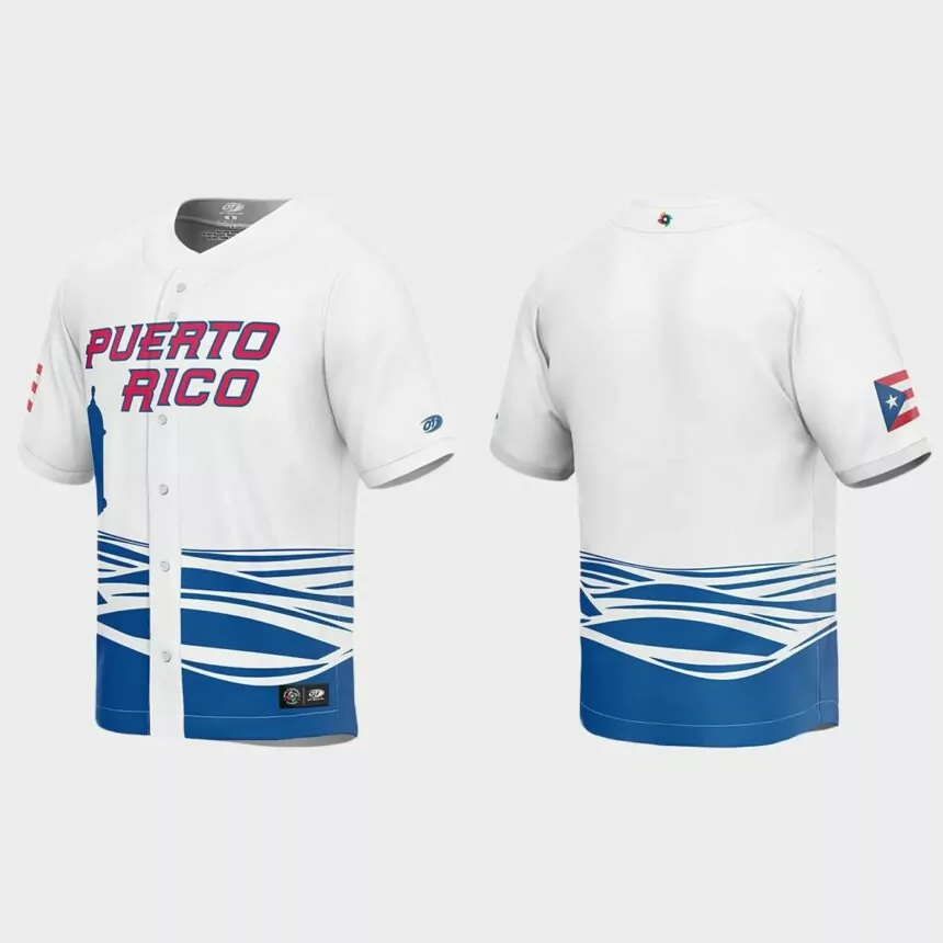 Puerto Rico Baseball 2023 World Baseball Classic Jersey – White