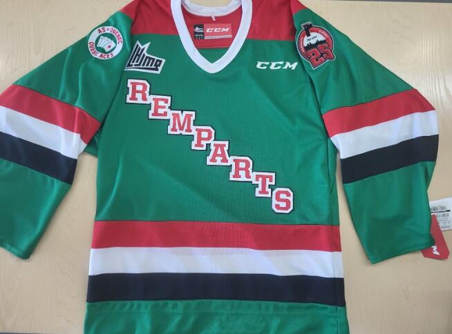 QUEBEC REMPARTS QMJHL Jersey CCM AS QUEBEC Third 25th anniversary