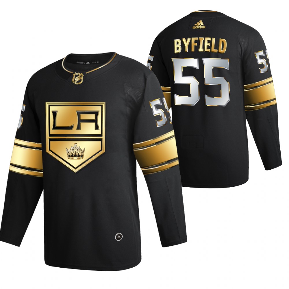 Quinton Byfield Los Angeles Kings Black 2021 Golden Edition Jersey Limited Authentic
