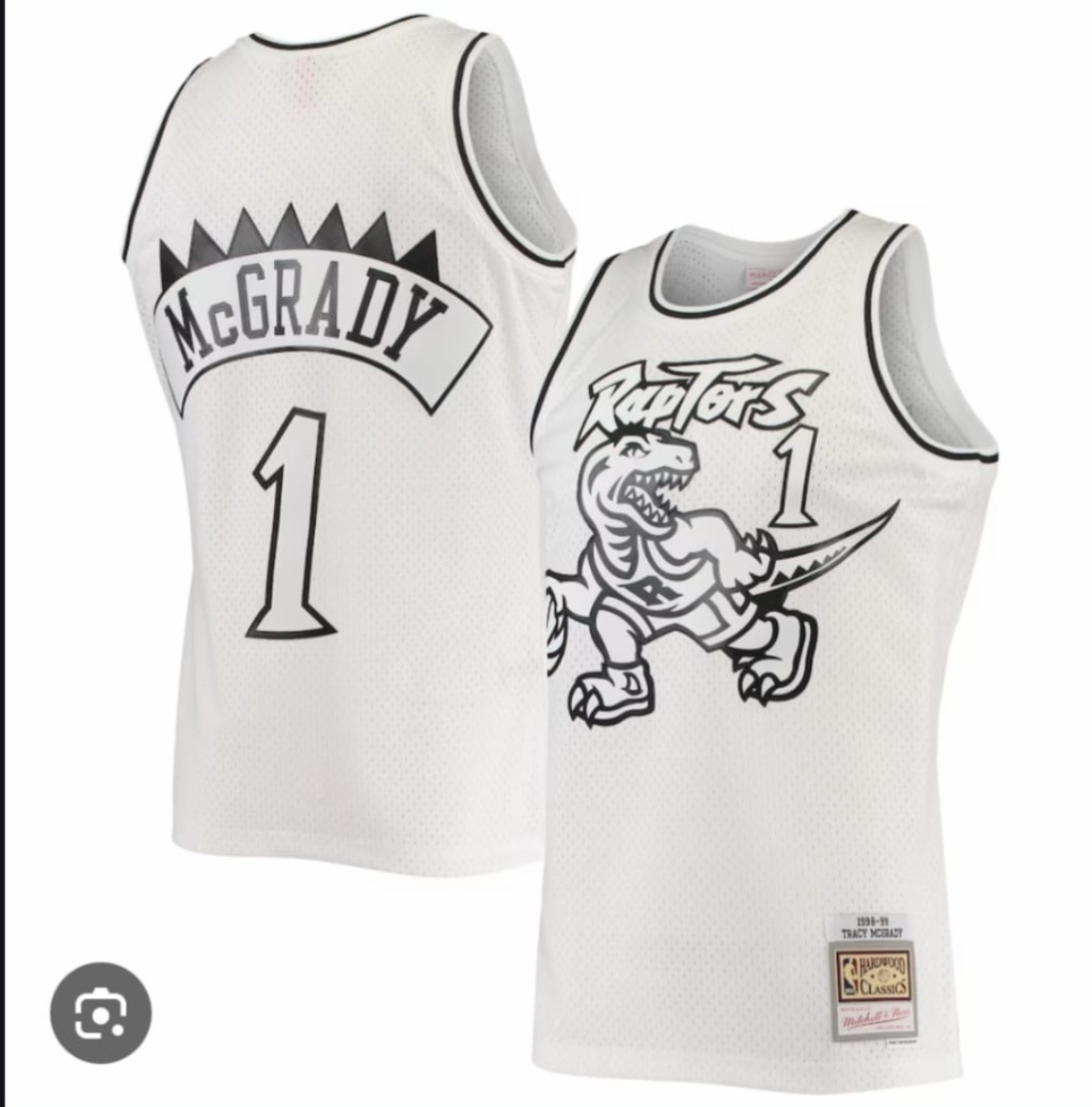 RAPTORS 1 MCGRADY BASKETBALL JERSEY