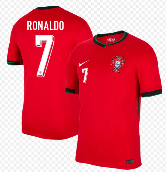 RONALDO #7 Portugal Home Soccer Jersey EURO 2024