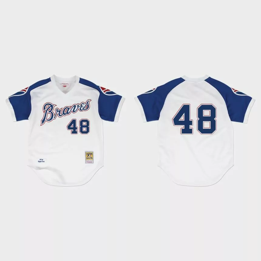 Ralph Garr Atlanta Braves 1974 Authentic Home Jersey – White