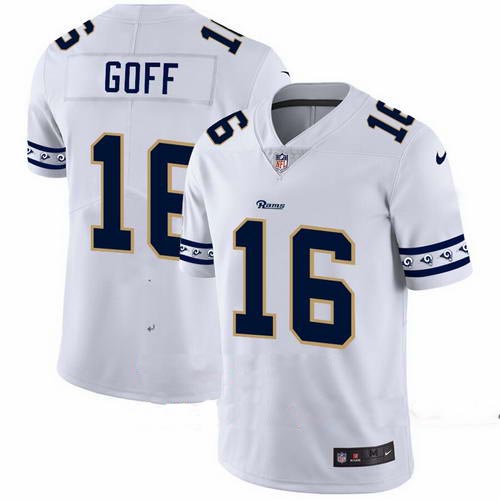 Rams 16 Jared Goff White 2019 New Vapor Untouchable Limited Jersey