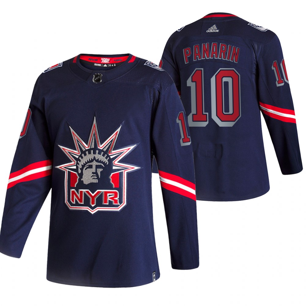Rangers 2021 Reverse Retro #10 Artemi Panarin Navy Jersey Special Edition Authentic