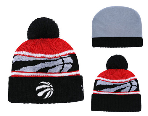 Raptors Team Logo Black Knit Hat YD