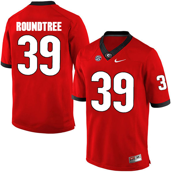 Rashad Roundtree Georgia Bulldogs Men's Jersey - #39 NCAA Red Limited Home