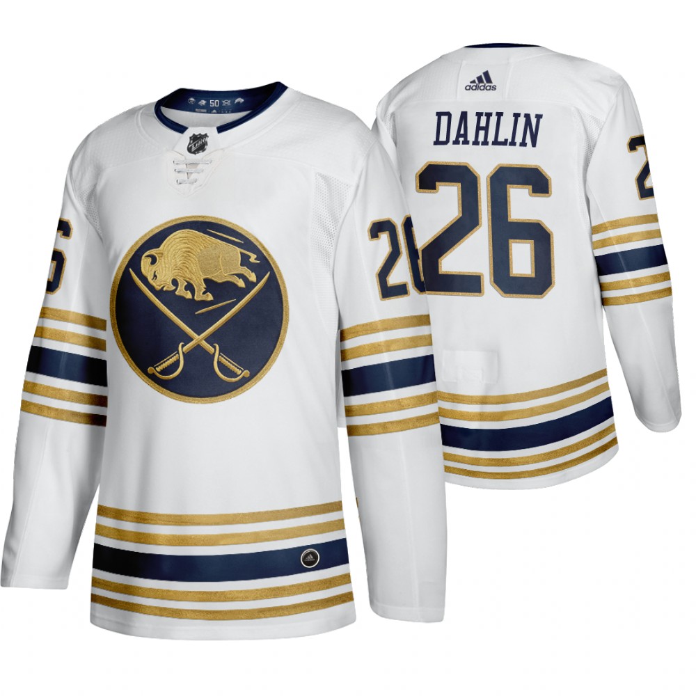 Rasmus Dahlin White 50th Anniversary Men's Third Jersey