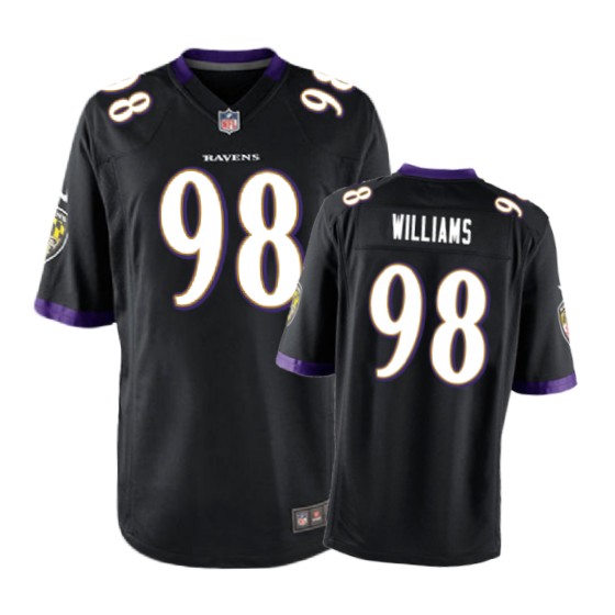 Ravens Black Brandon Williams Game Jersey