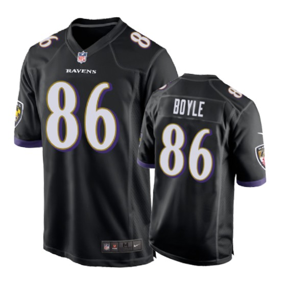Ravens Black Nick Boyle Game Jersey