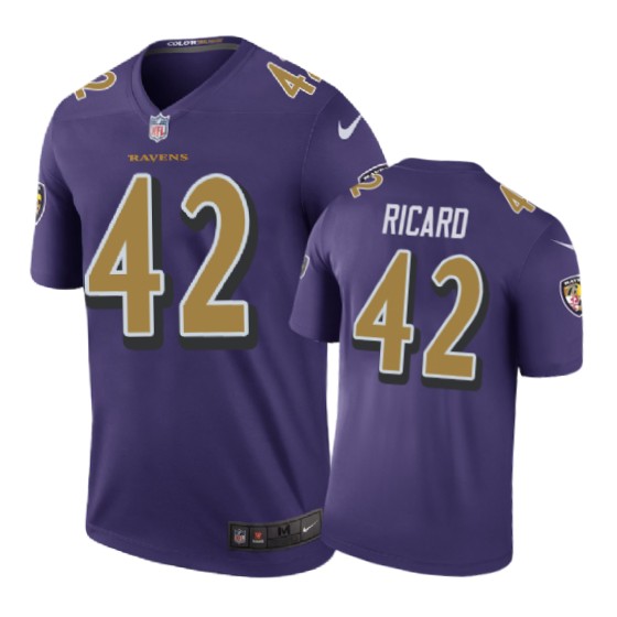 Ravens Purple Patrick Ricard Color Rush Jersey