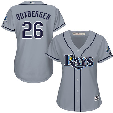 Rays #26 Brad Boxberger Grey Road Women's Stitched MLB Jersey