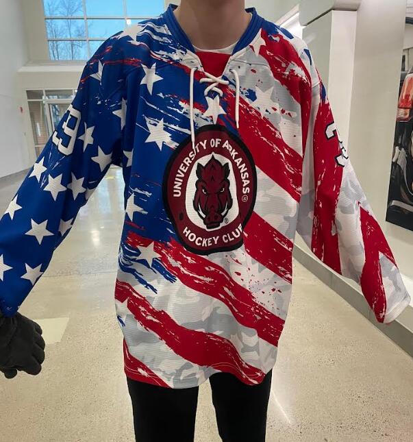 Razorback Hockey jersey Flag