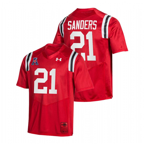 Red Men Cincinnati Bearcats Myjai Sanders College Football 150th Anniversary Special Game Jersey