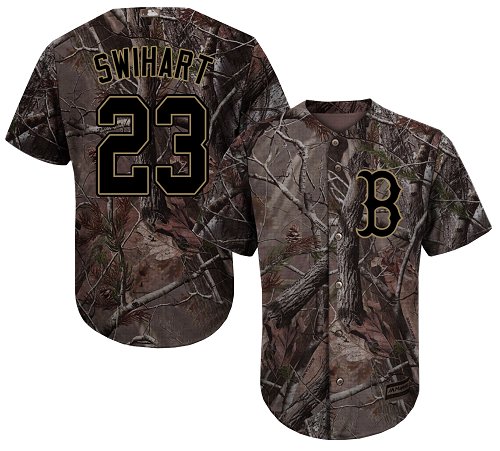 Red Sox #23 Blake Swihart Camo Realtree Collection Cool Base Stitched Youth Baseball Jersey