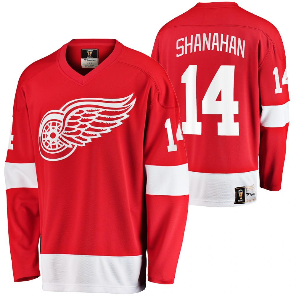 Red Wings #24 Brendan Shanahan Red Retired Player Jersey