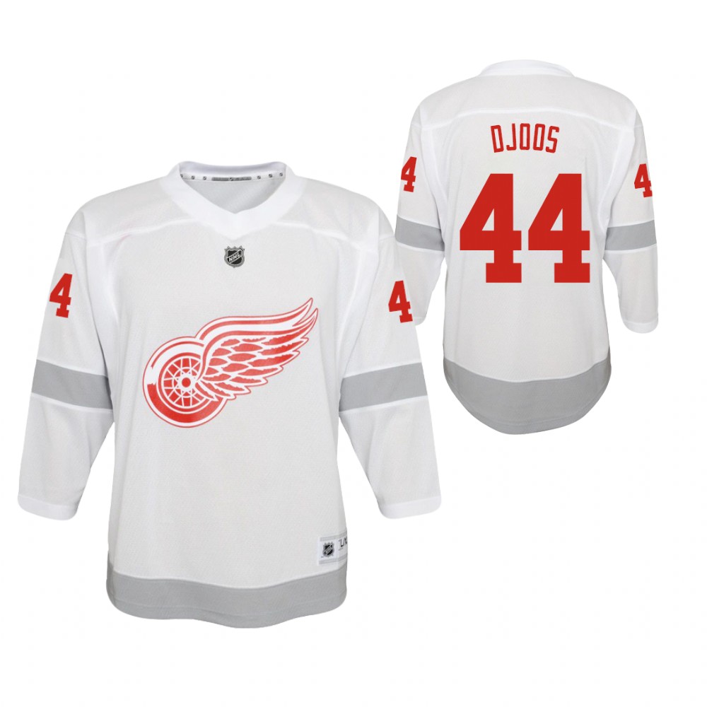 Red Wings Christian Djoos 2020-21 Reverse Retro Jersey Youth Special Edition