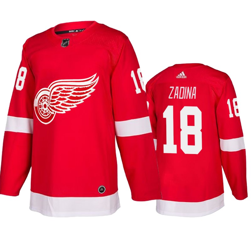 Red Wings Filip Zadina Red NHL Draft Jersey