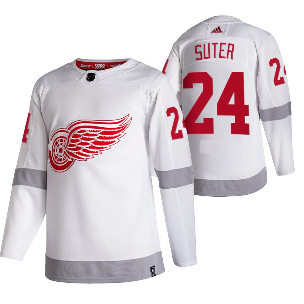 Red Wings Pius Suter 2021 Reverse Retro White Special Edition Jersey