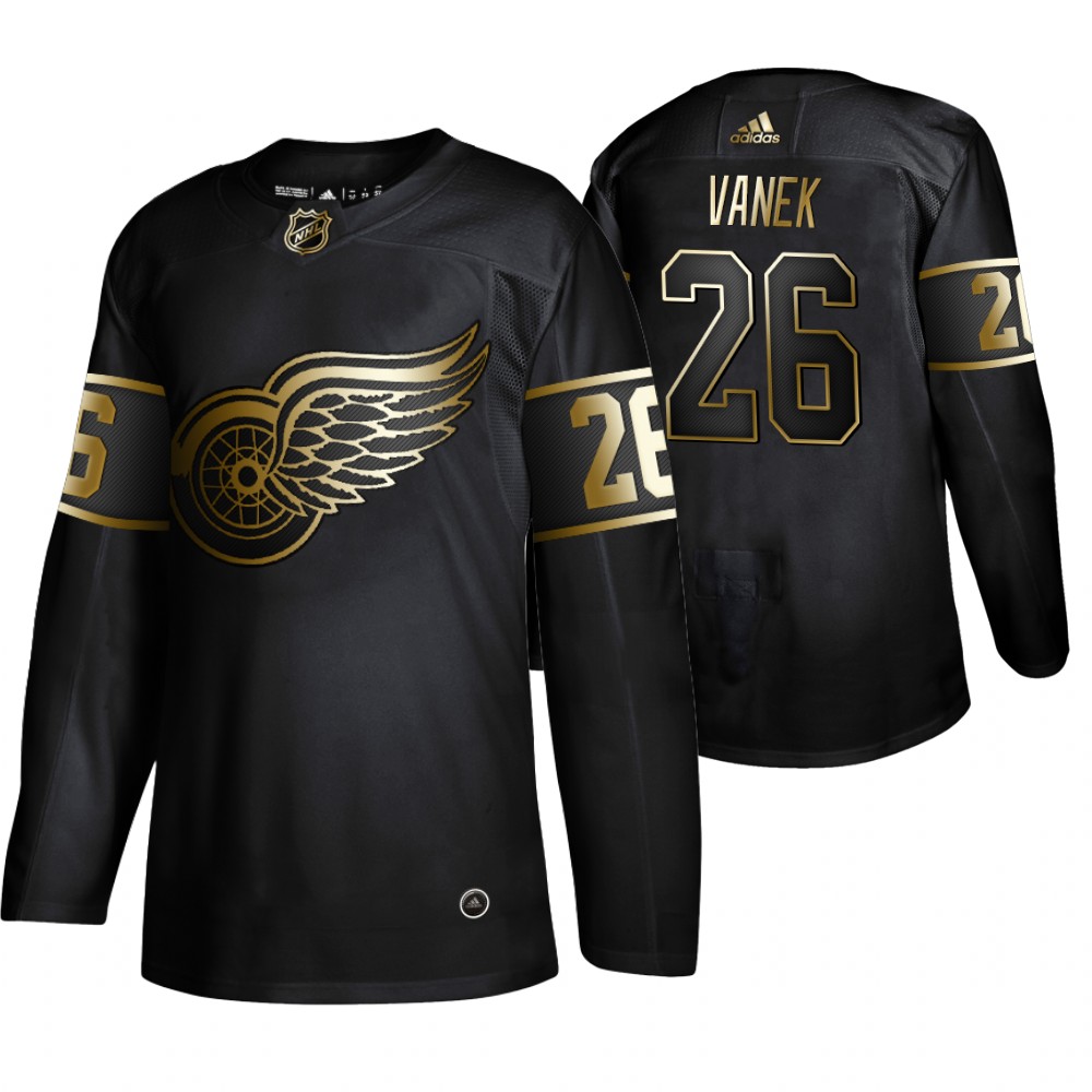 Red Wings Thomas Vanek Black Authentic 2019 NHL Golden Edition Jersey