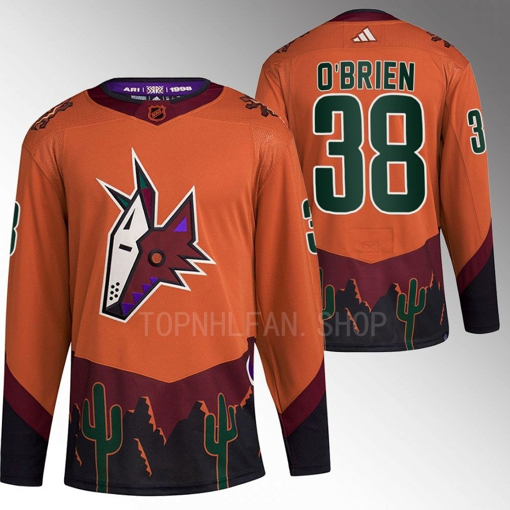 Reverse Retro 2.0 Arizona Coyotes Liam O'Brien 2022 Orange Authentic Primegreen Jersey men's