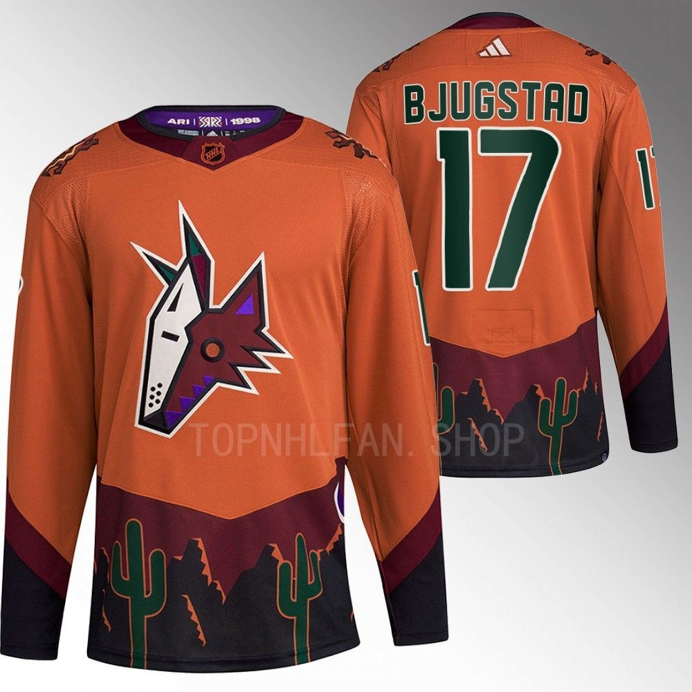 Reverse Retro 2.0 Arizona Coyotes Nick Bjugstad 2022 Orange Authentic Primegreen Jersey men's