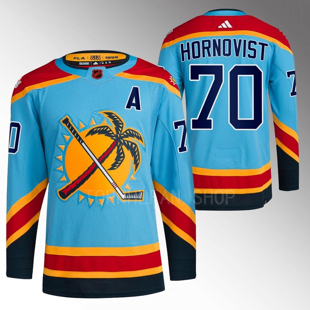 Reverse Retro 2.0 Florida Panthers Patric Hornqvist 2022 Blue Authentic Primegreen Jersey men's
