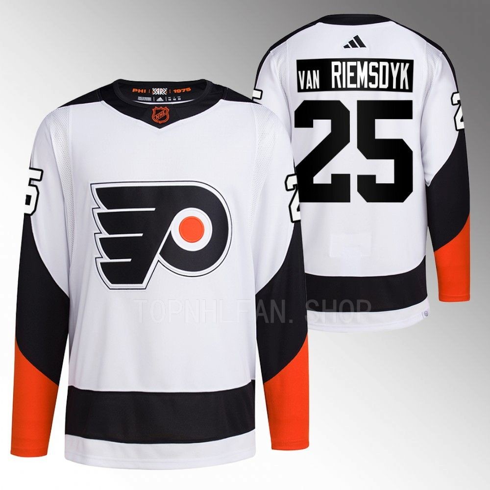 Reverse Retro 2.0 Philadelphia Flyers James van Riemsdyk 2022 White Authentic Primegreen Jersey men's