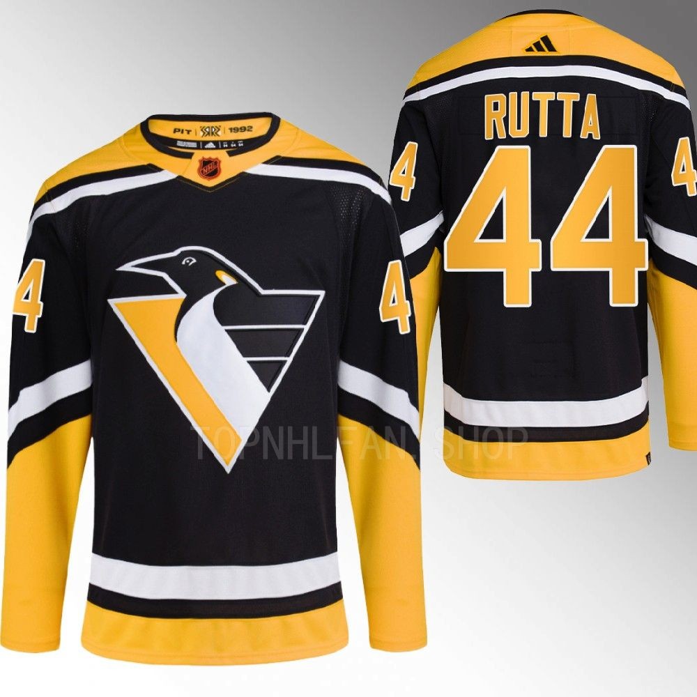 Reverse Retro 2.0 Pittsburgh Penguins Jan Rutta 2022 Black Authentic Primegreen Jersey men's
