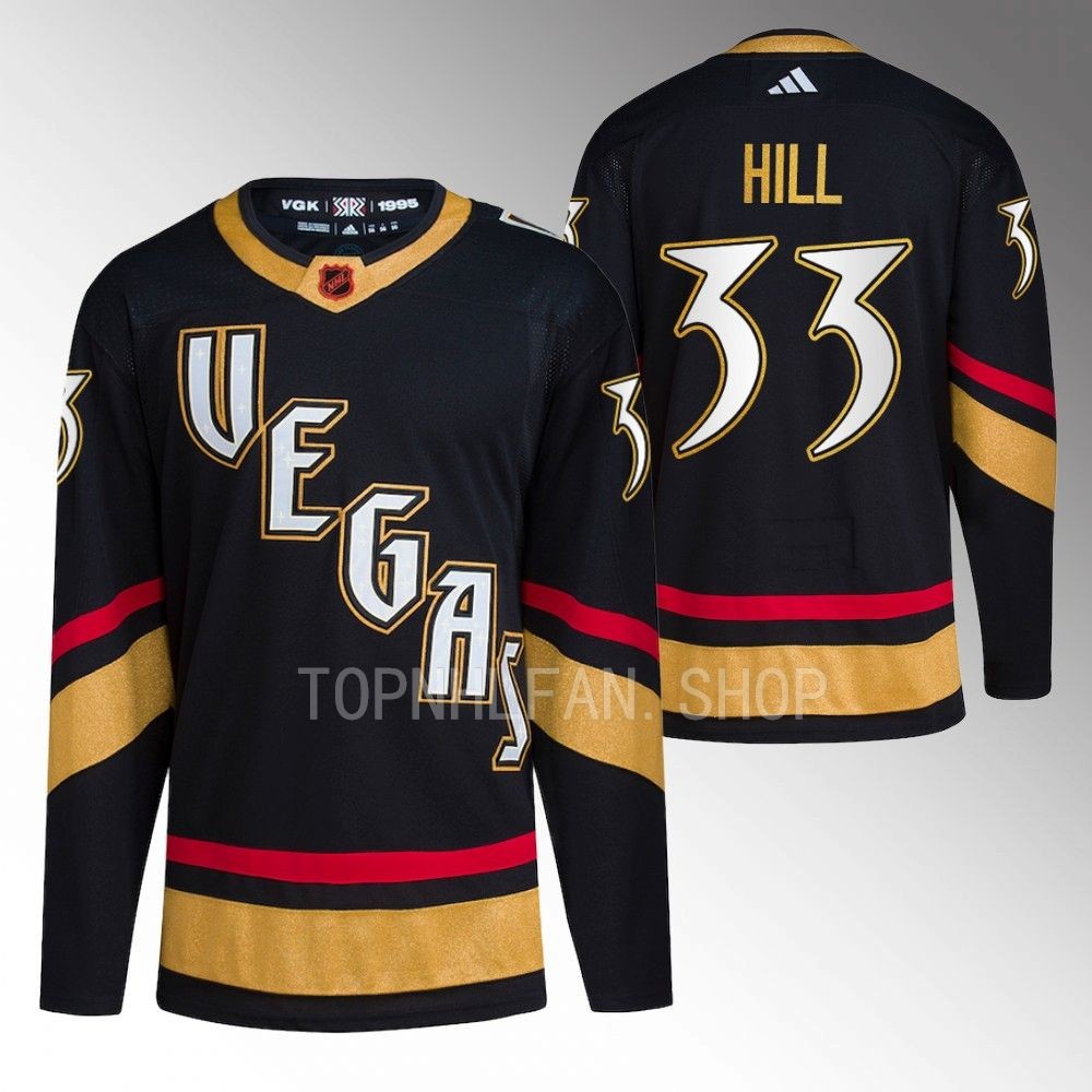 Reverse Retro 2.0 Vegas Golden Knights Adin Hill 2022 Black Primegreen Authentic Jersey men's