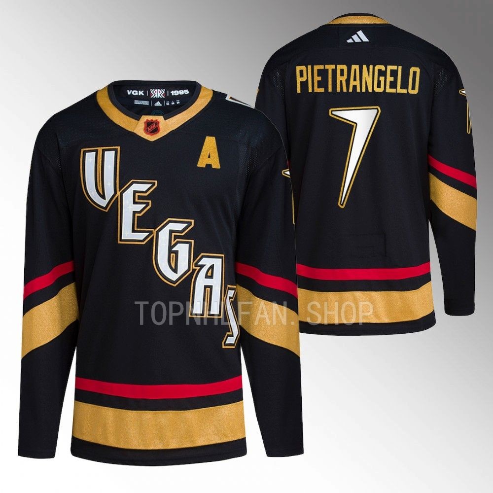 Reverse Retro 2.0 Vegas Golden Knights Alex Pietrangelo 2022 Black Primegreen Authentic Jersey men's