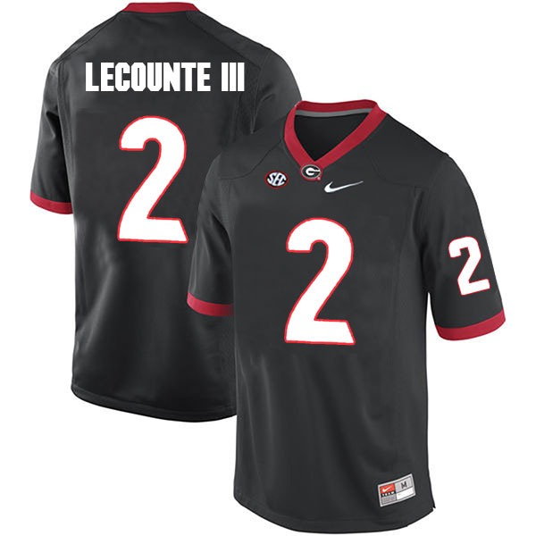 Richard LeCounte III Georgia Bulldogs Men's Jersey - #2 NCAA Black Limited Home