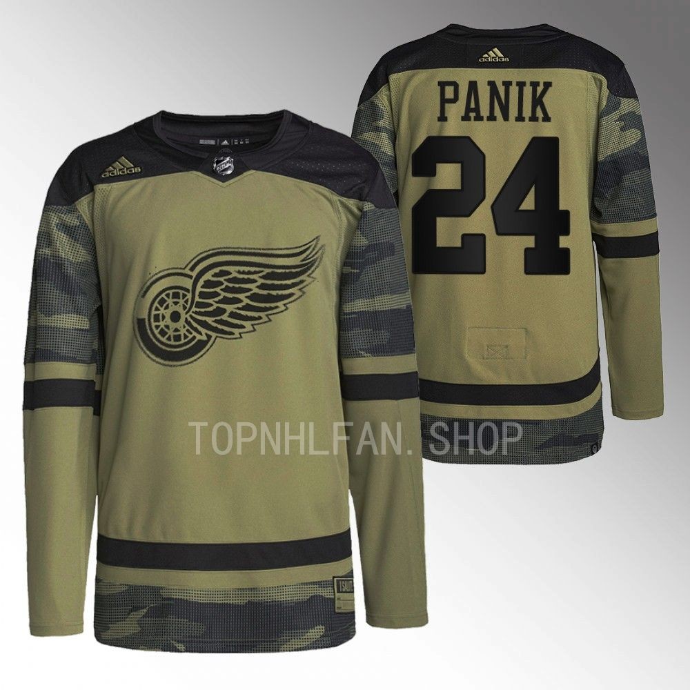 Richard Panik 2022 Detroit Red Wings Camo Veterans Day Warmup Jersey