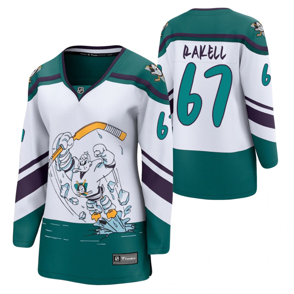 Rickard Rakell Anaheim Ducks Reverse Retro White Women Jersey