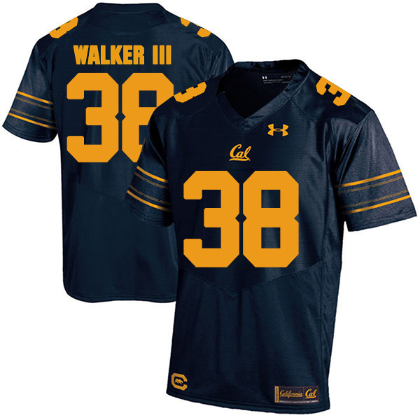 Ricky Walker III California Golden Bears Men's Jersey - #38 NCAA Navy Blue Stitched Authentic