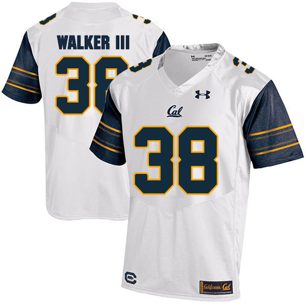 Ricky Walker III California Golden Bears Men's Jersey - #38 NCAA White Stitched Authentic