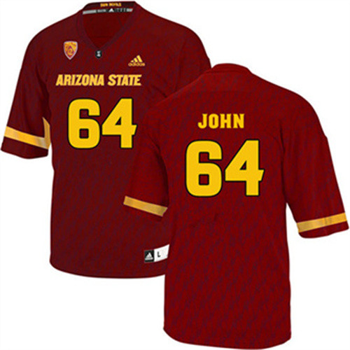 Riley John Arizona State Sun Devils Men's Jersey - #64 NCAA Maroon Stitched Authentic