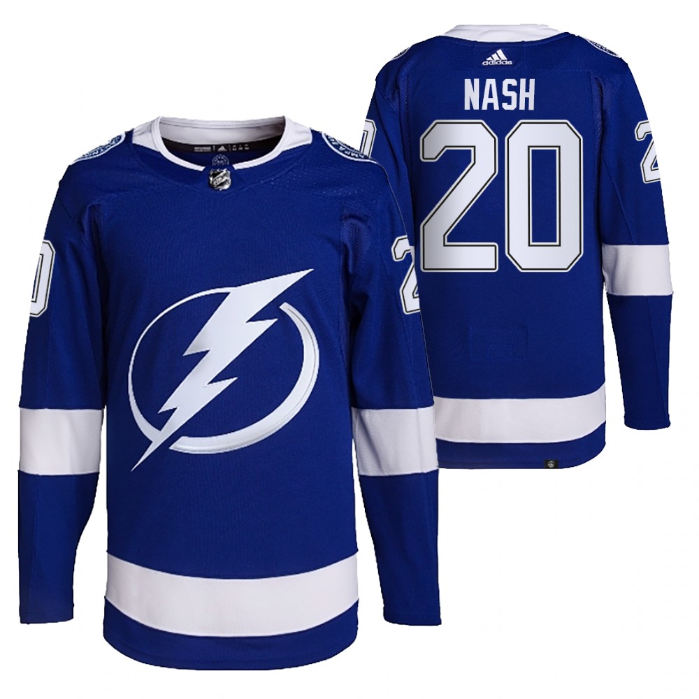 Riley Nash Tampa Bay Lightning Blue Home Primegreen Authentic Jersey