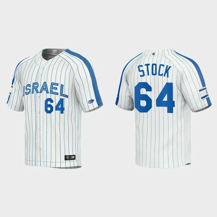Robert Stock Israel Baseball 2023 World Baseball Classic Jersey – White