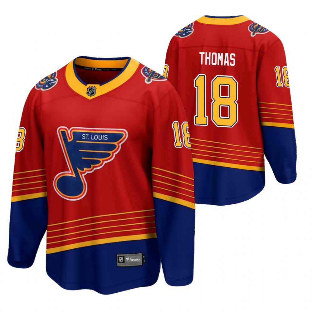 Robert Thomas St. Louis Blues 2021 Reverse Retro Red Jersey Breakaway Player