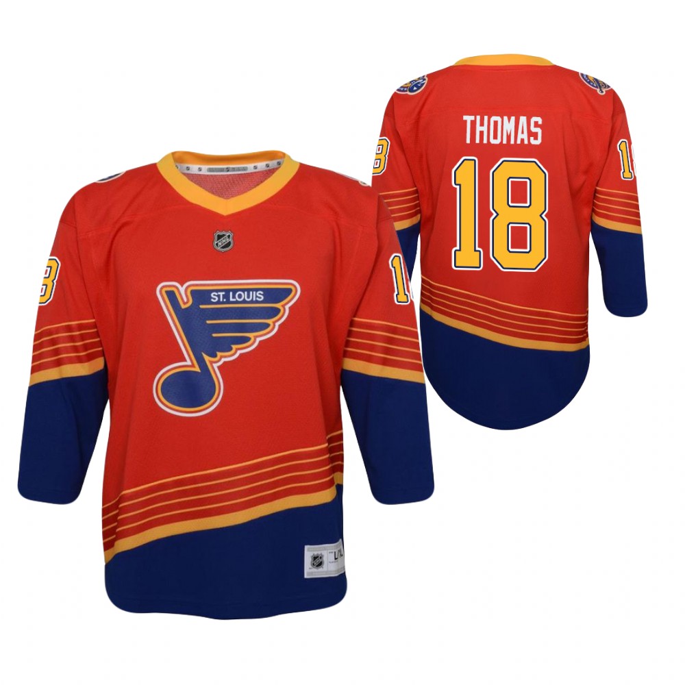 Robert Thomas St. Louis Blues 2021 Reverse Retro Red Youth Jersey Replica