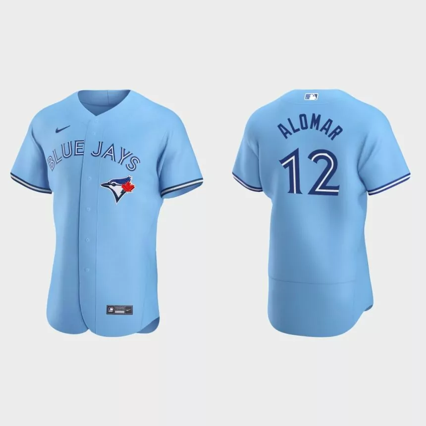 Roberto Alomar #12 Toronto Blue Jays Authentic Alternate Jersey – Powder Blue